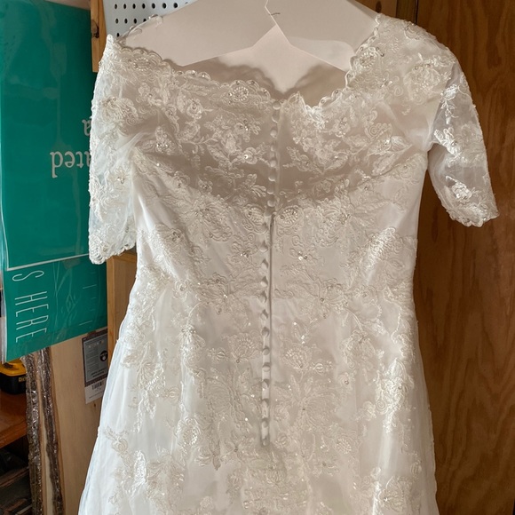 David's Bridal Dresses Jewel By Davids Bridal White Lace And Beaded